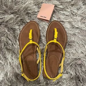 Mini Miu Sandals. Brand New.